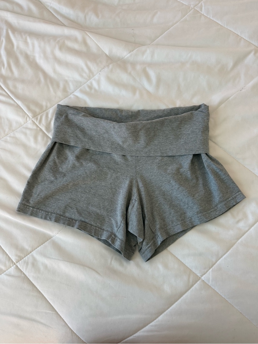 Vintage Old Navy Grey Fold-Over Waistband Lounge Shorts